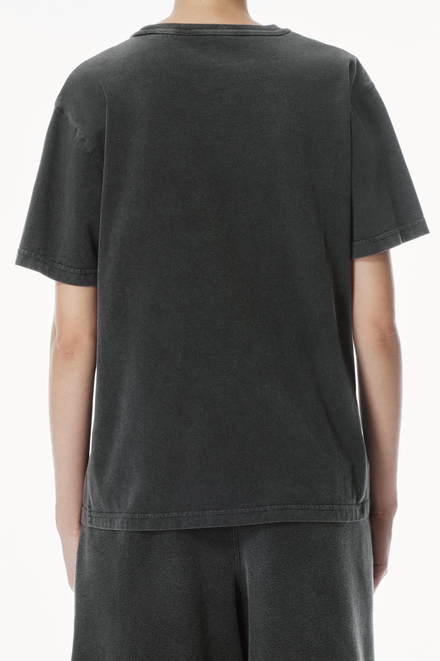 Distressed Logo Cotton Tee Product Image