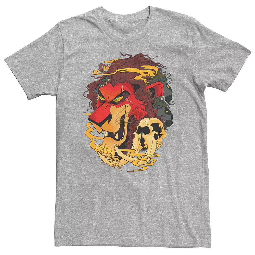 Big & Tall Disney The Lion King Scar Red Hue Head Shot Tee, Men's,  Product Image
