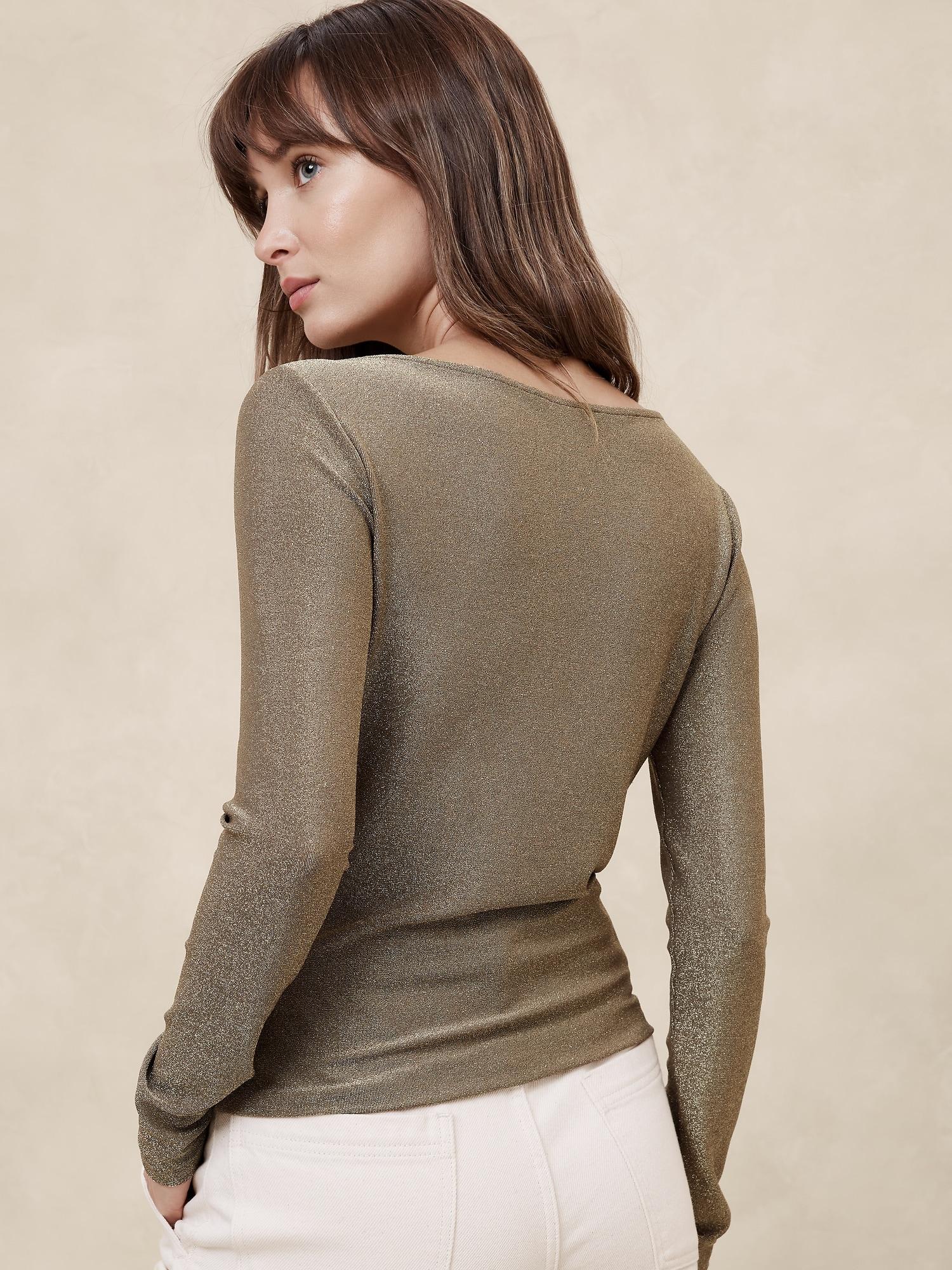 Sparkle Boat-Neck Top Product Image