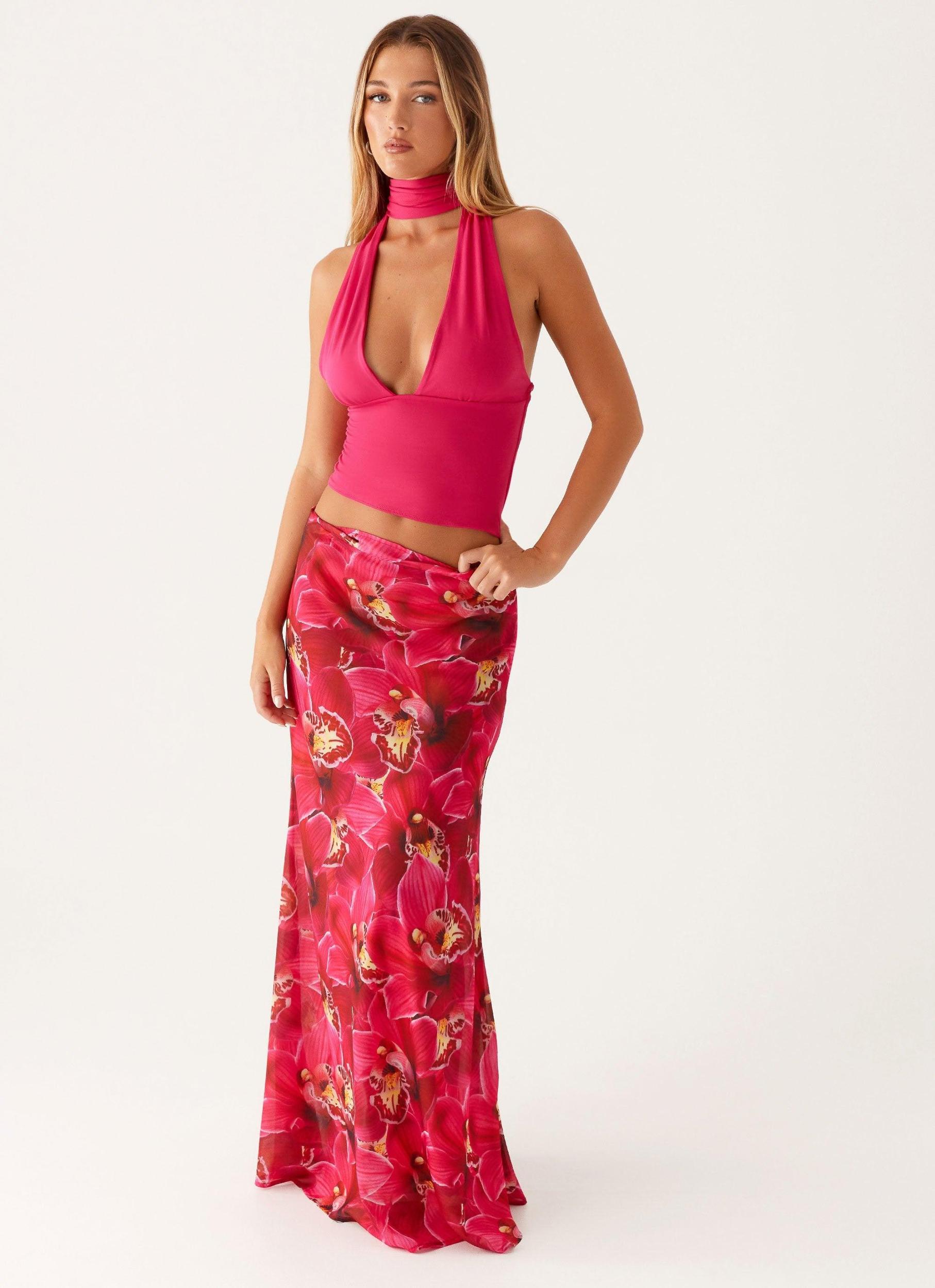Ashley Maxi Skirt - Orchid Pink Product Image