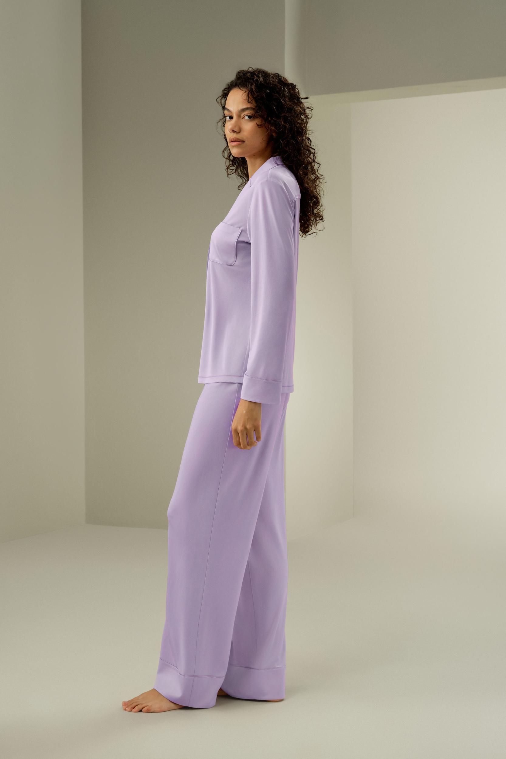 Silk Jersey Classic Pajama Set Product Image