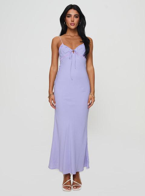 Emily Maxi Dress Lilac Product Image