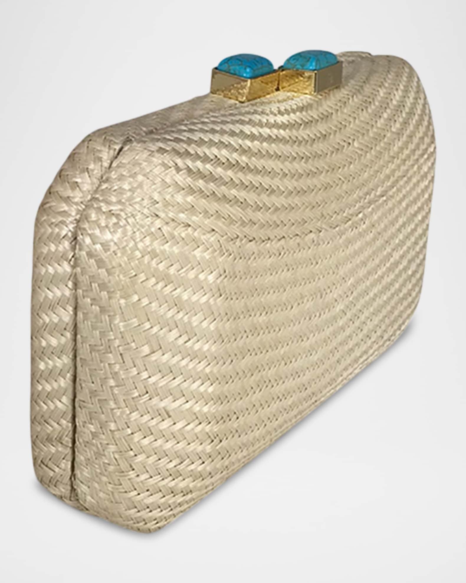 Leticia Bun Straw Clutch Bag Product Image