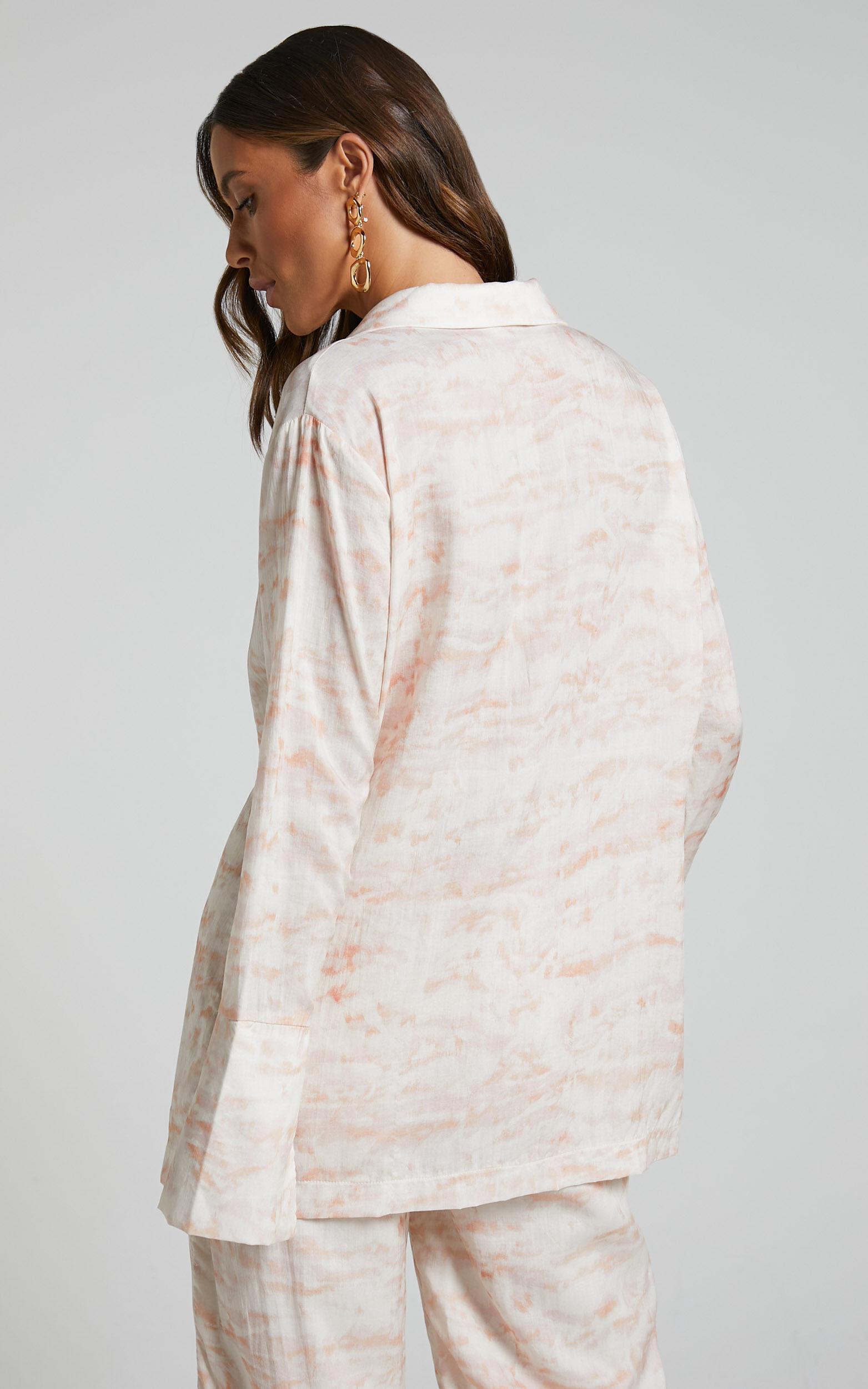 Amalie The Label - Aladene Linen Look Blend Shirt in Harlem Print Product Image