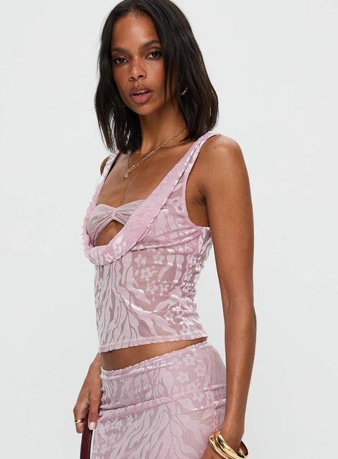 Delilah Top Pink Product Image
