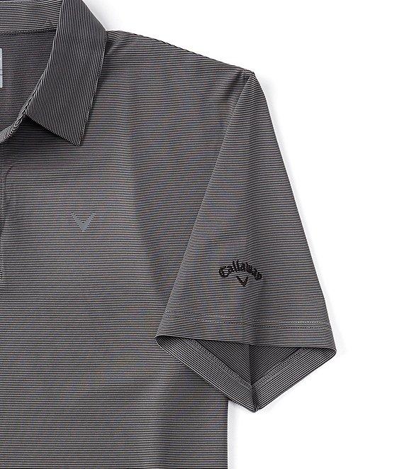 Callaway Big & Tall Fine Line Stripe Stretch Short Sleeve Polo Shirt Product Image