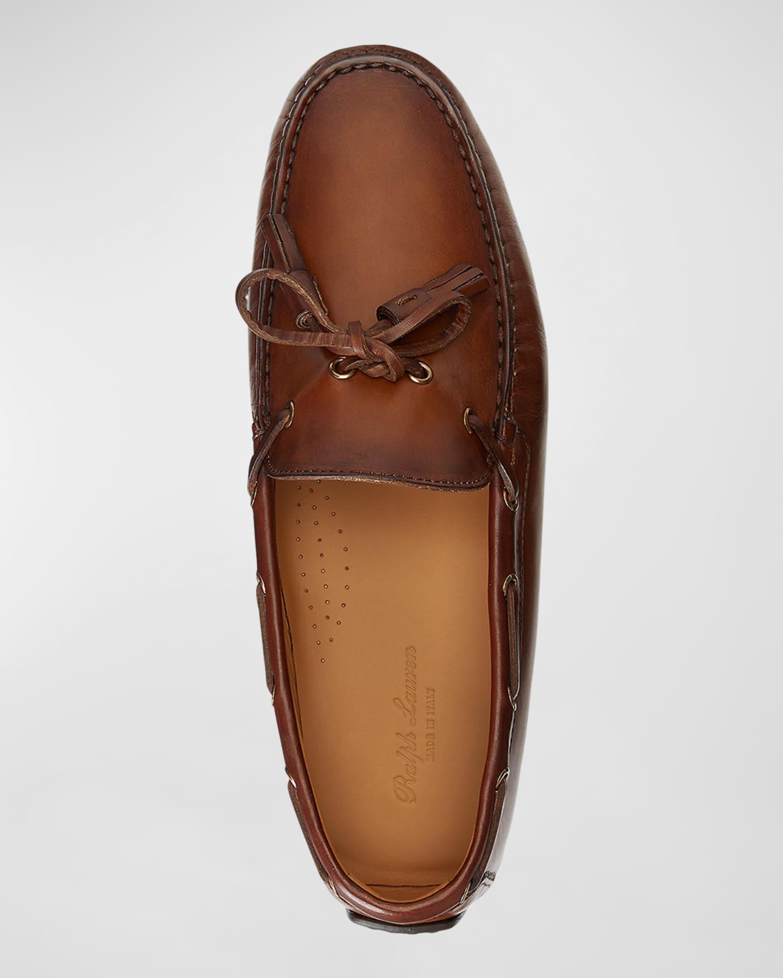 Men's Harold Hand-Burnished Leather Drivers Product Image