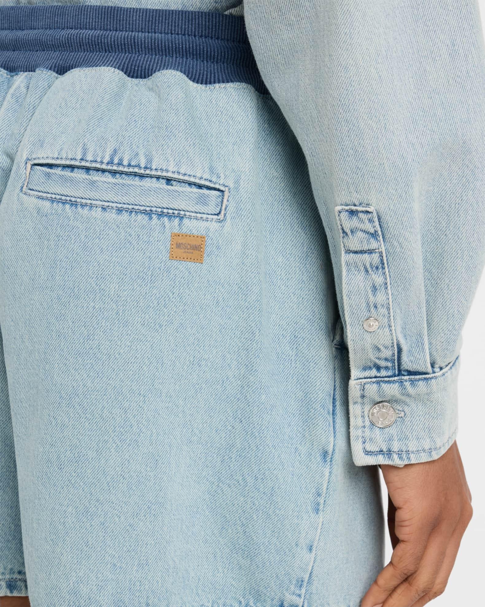 Drawstring Denim Shorts Product Image