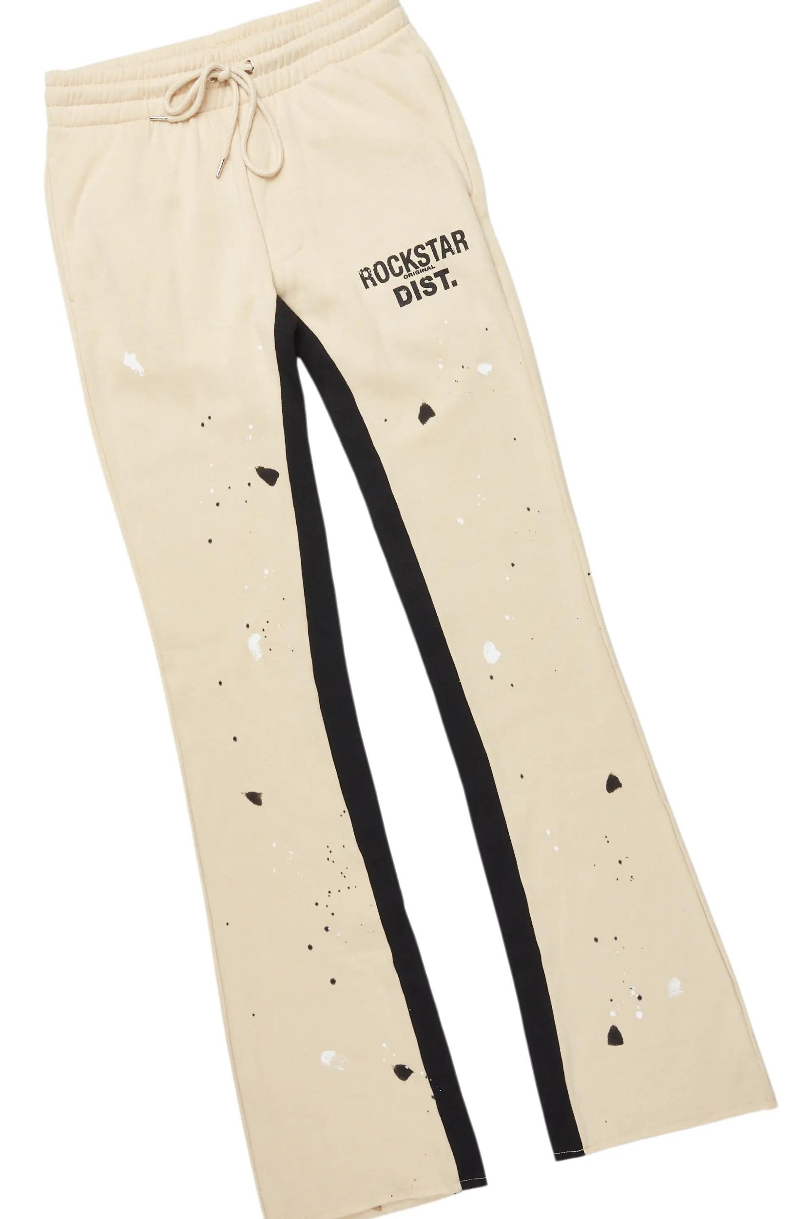 Scottie Beige Hoodie Relaxed Stacked Track Set Male Product Image