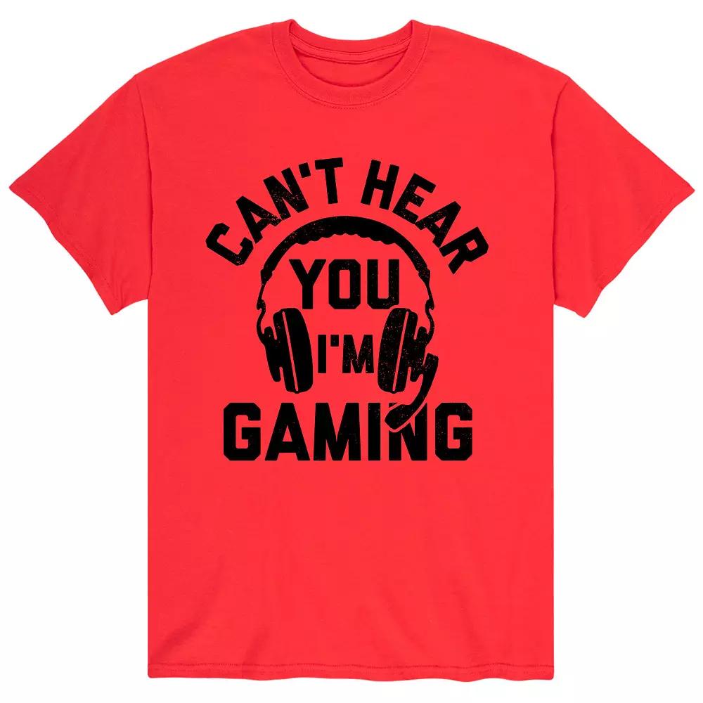 Men's Cant Hear You Gaming Tee,  Product Image