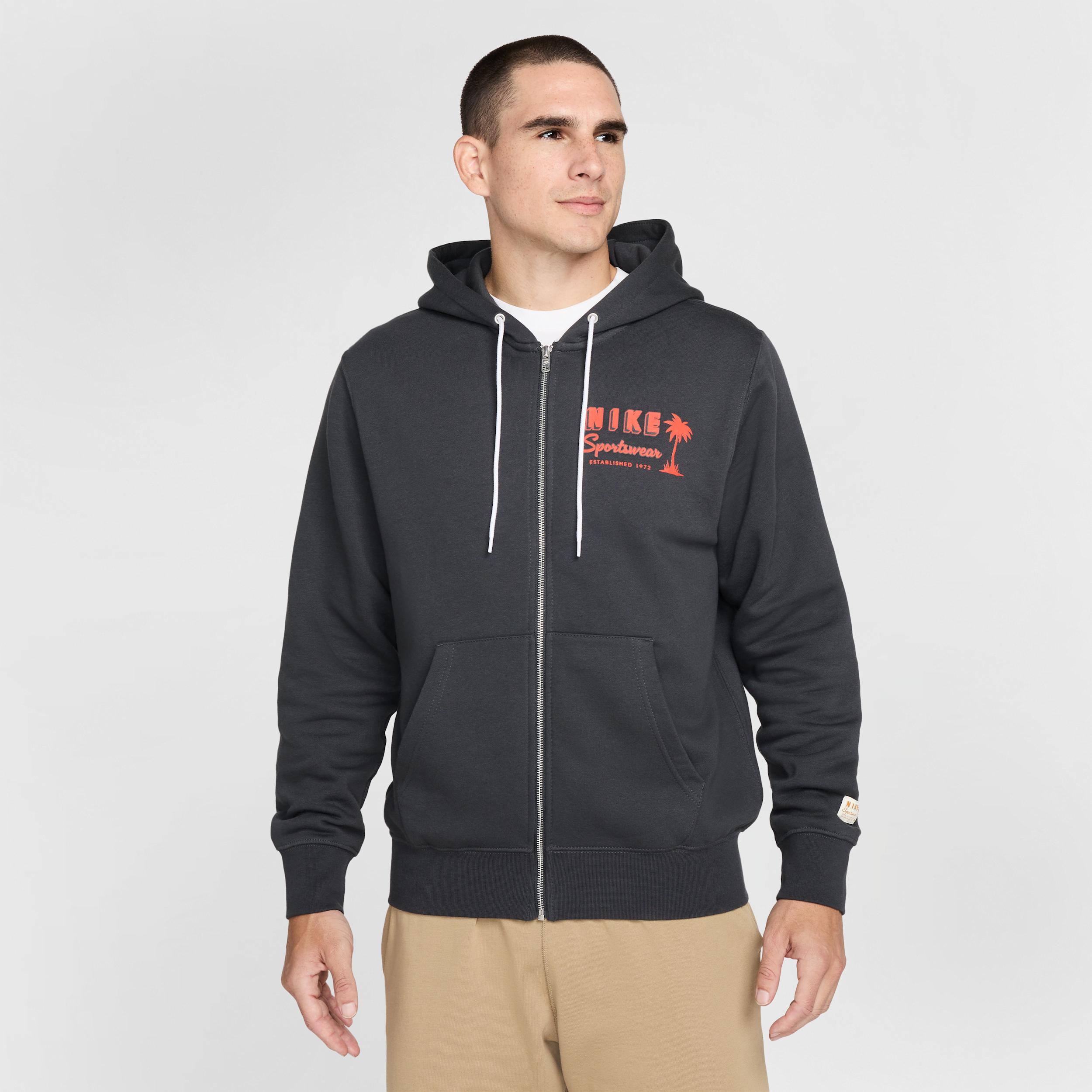 Nike Men's Club Full-Zip Fleece Hoodie Product Image