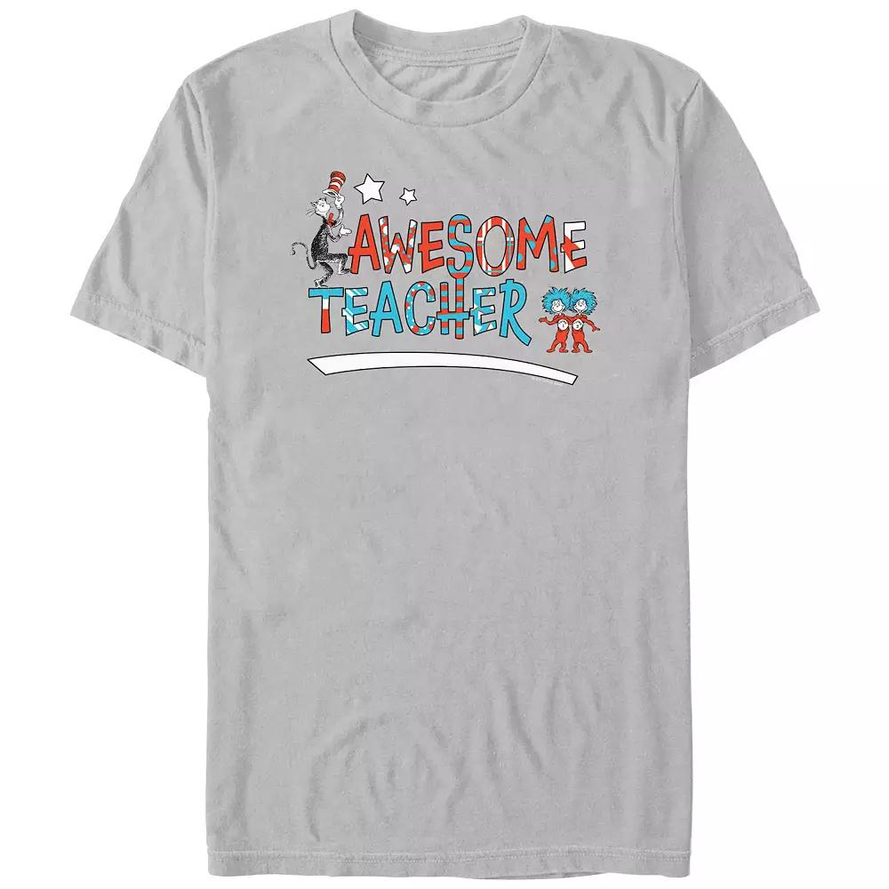 Men's Dr. Seuss Awesome Teacher Graphic Tee,  Product Image