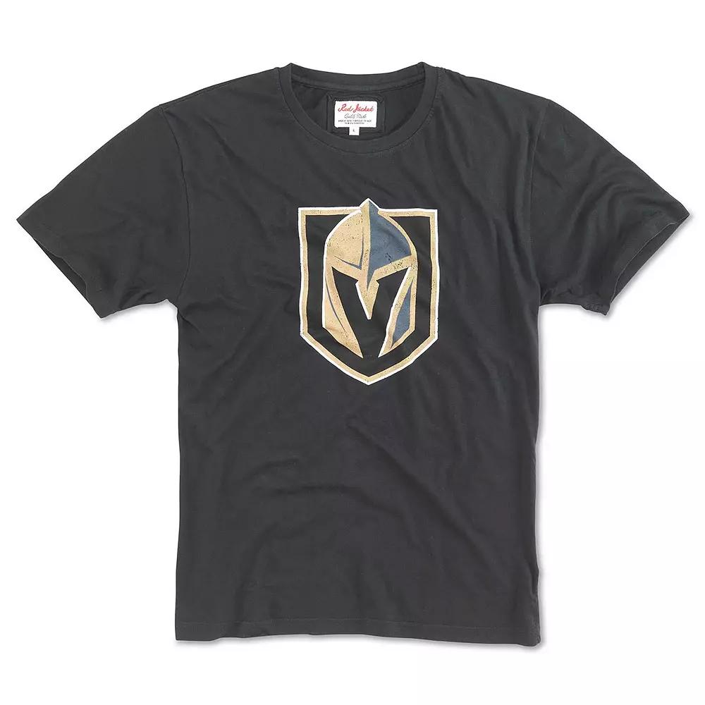Men's American Needle Black Vegas Golden Knights Brass Tacks T-Shirt,  Product Image