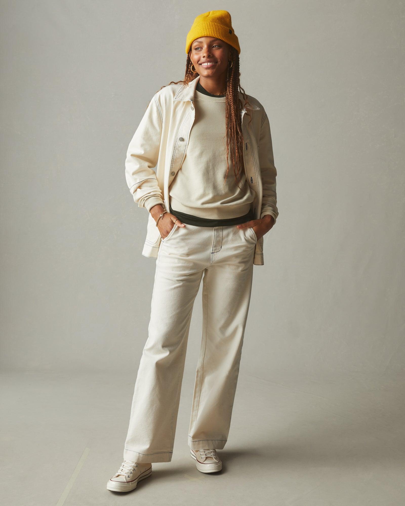 Women's Roughneck Wide Leg Contrast Stitch - PFD Natural Female Product Image