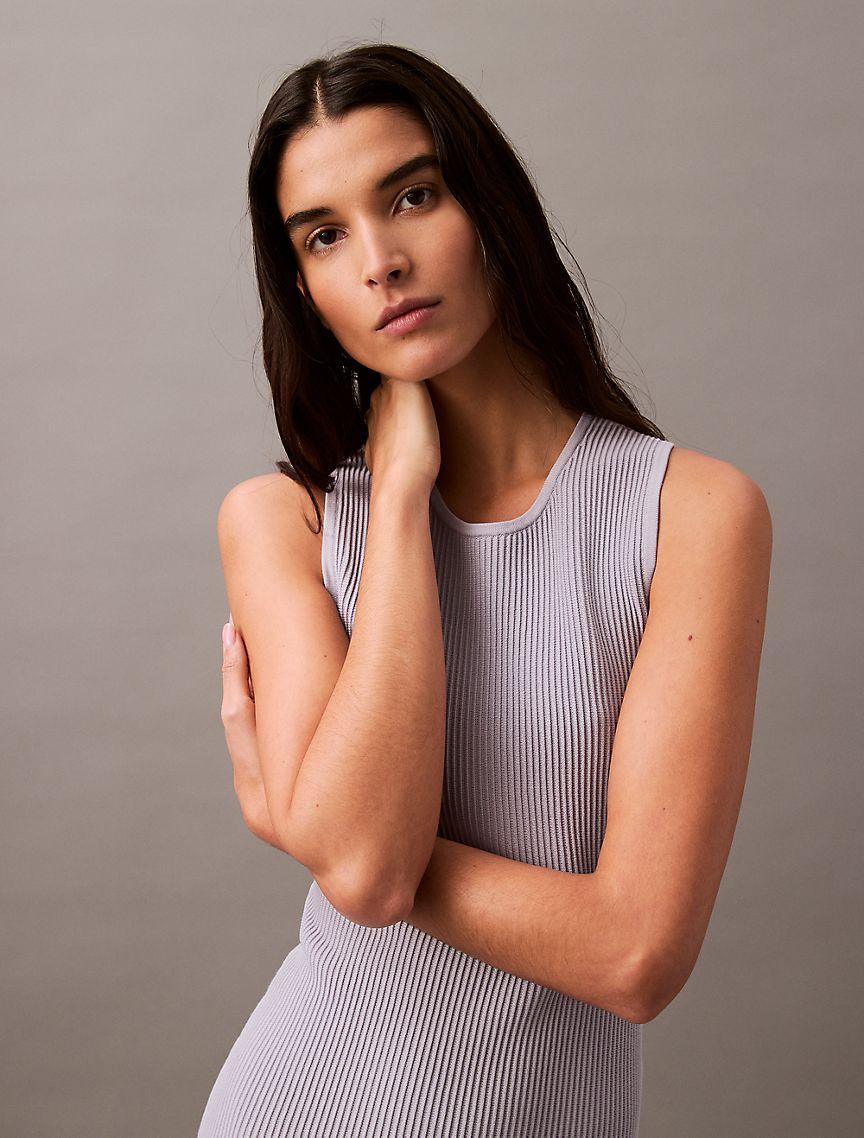 Ribbed Sleeveless Mini Dress Product Image