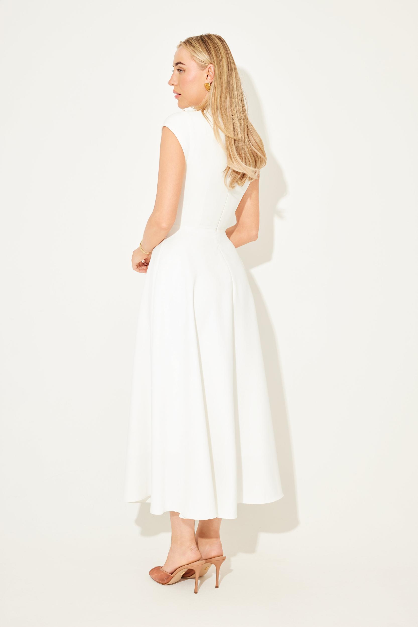 Cap Sleeve Midi Dress Product Image