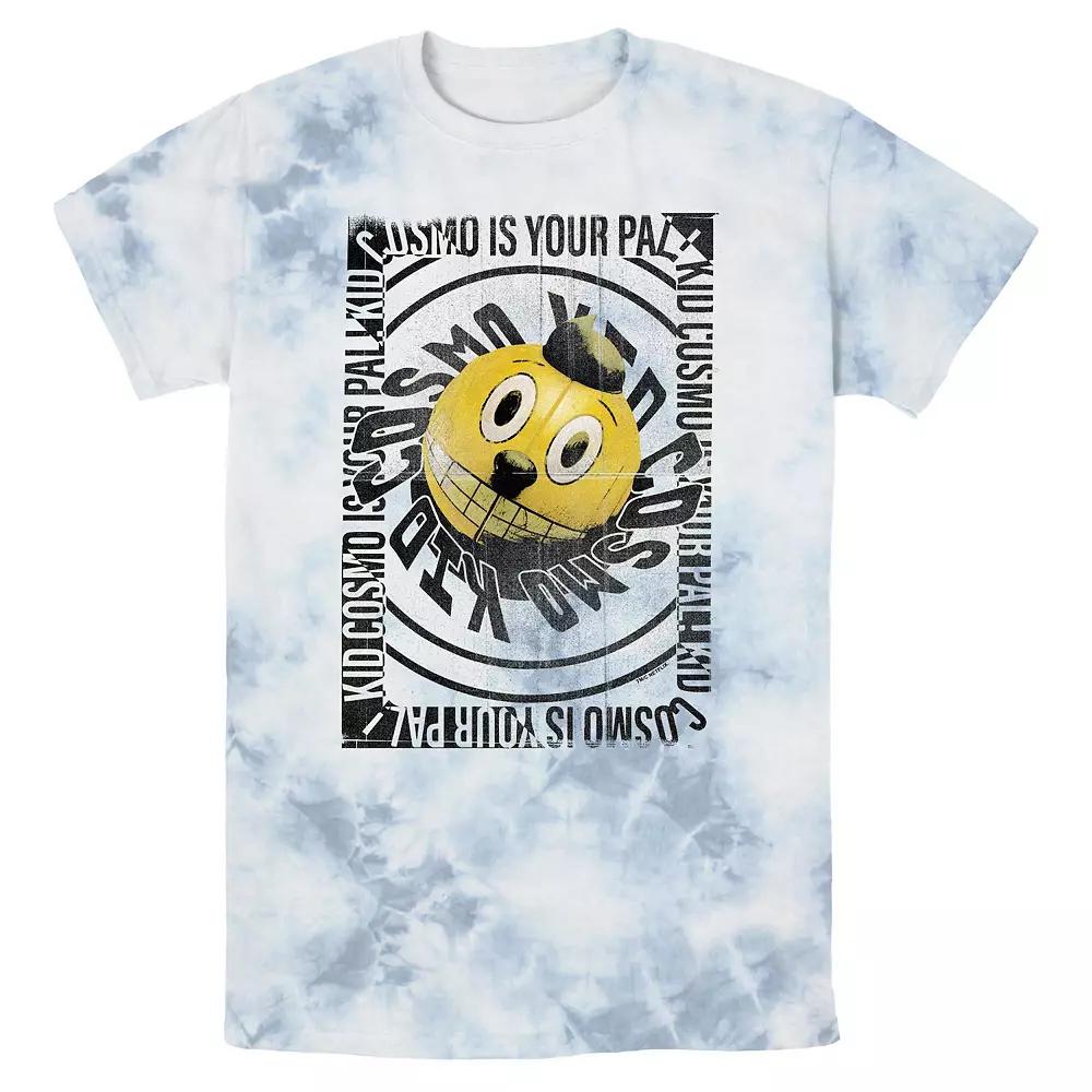 Men's The Electric State Kid Cosmo Is Your Pal Bombard Wash Graphic Tee, Size: Large, White Blue Product Image