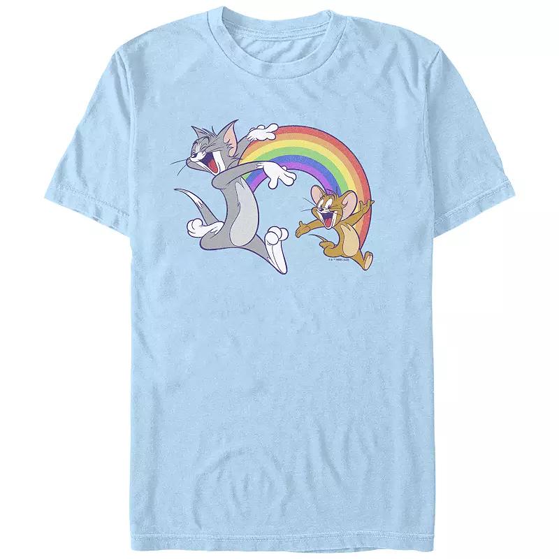 Men's Tom & Jerry Rainbow Buddies Pride Graphic Tee,  Product Image