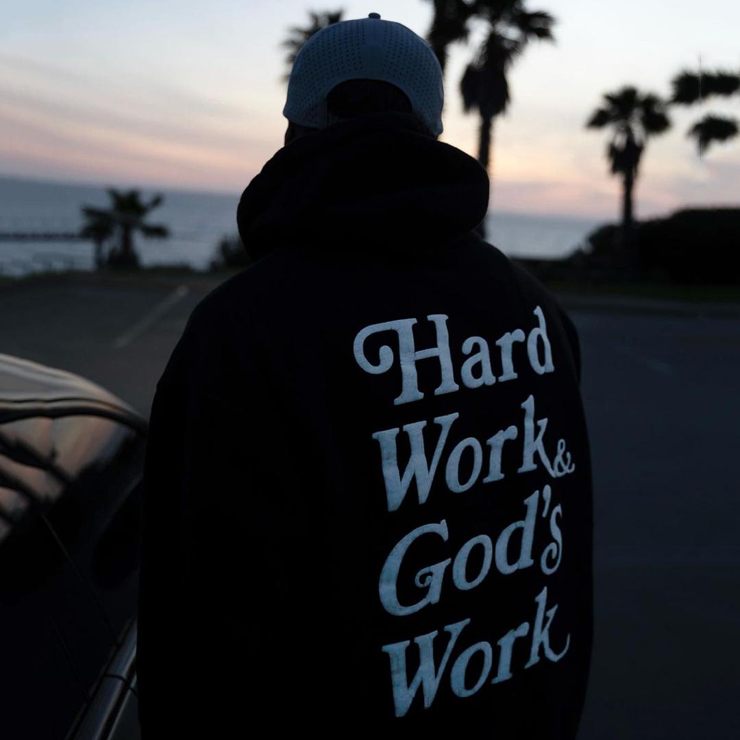 Streetwear Gothic Cross Graphic Zip-Up Hoodie Product Image