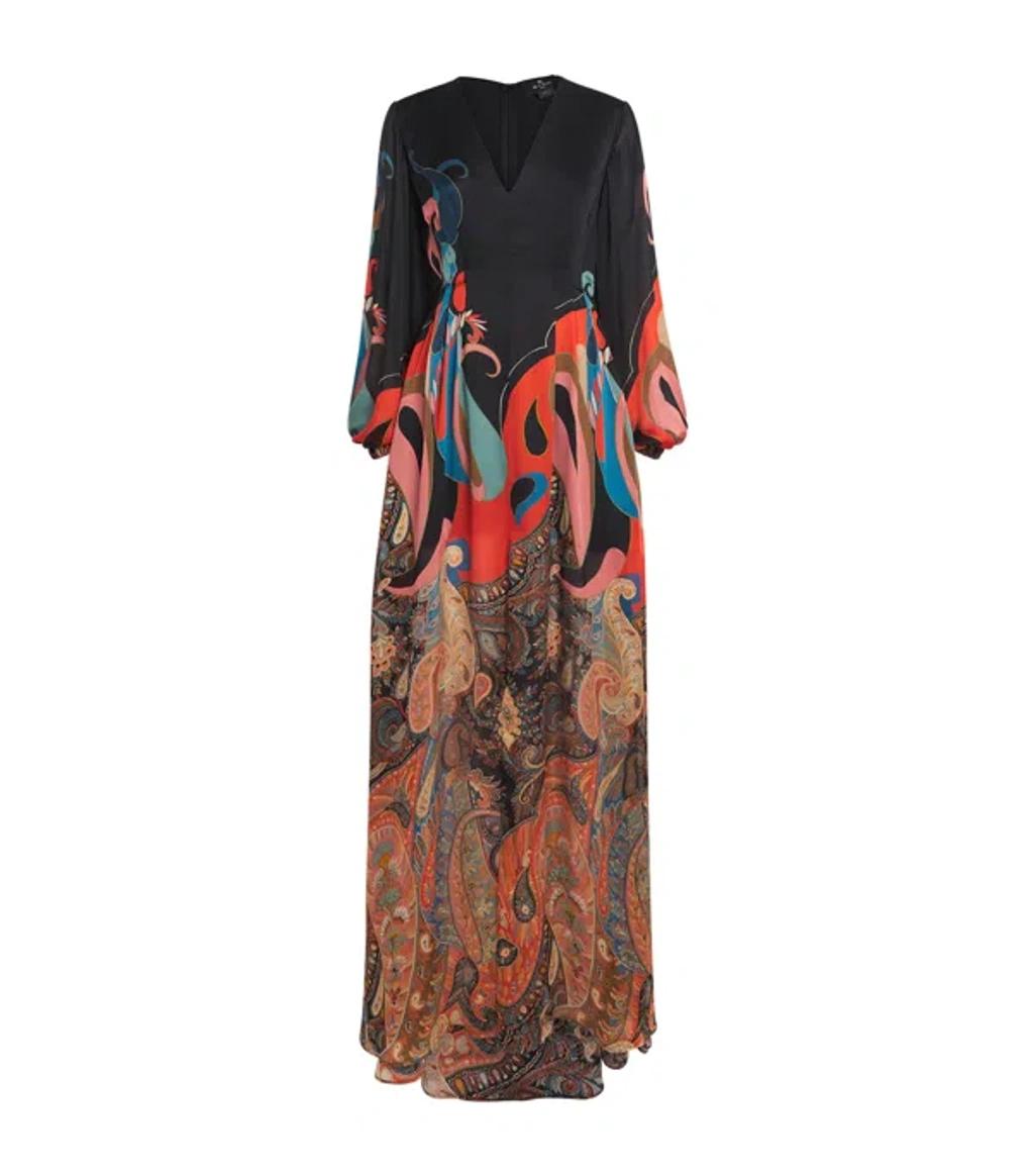 ETRO Paisley-print Maxi Dress In Multi Product Image