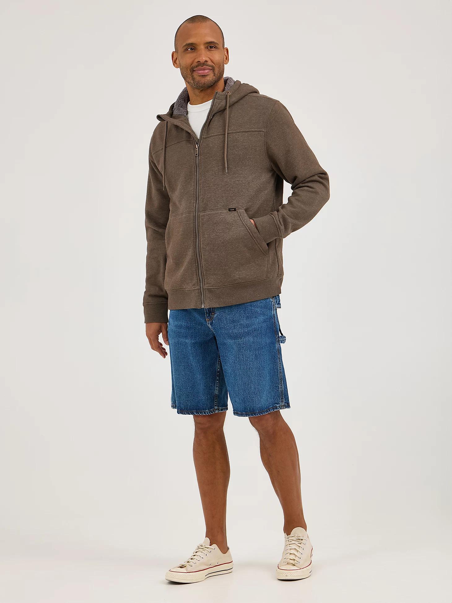 Men's Water Resistant Hooded Sherpa Jacket | Men's Jackets & Outerwear | Lee® Product Image
