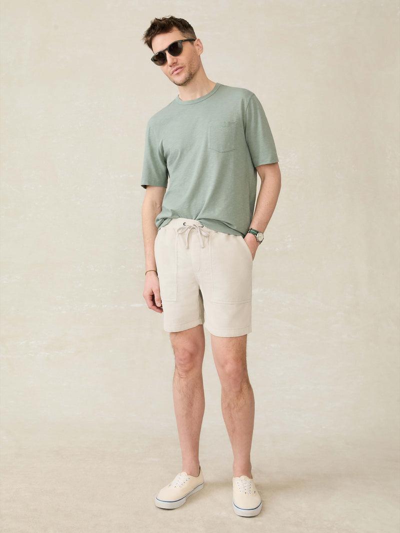 Corduroy Drawstring Utility Short - Plaza Stone Male Product Image