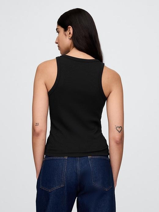 Modern Rib Halter Tank Top Product Image