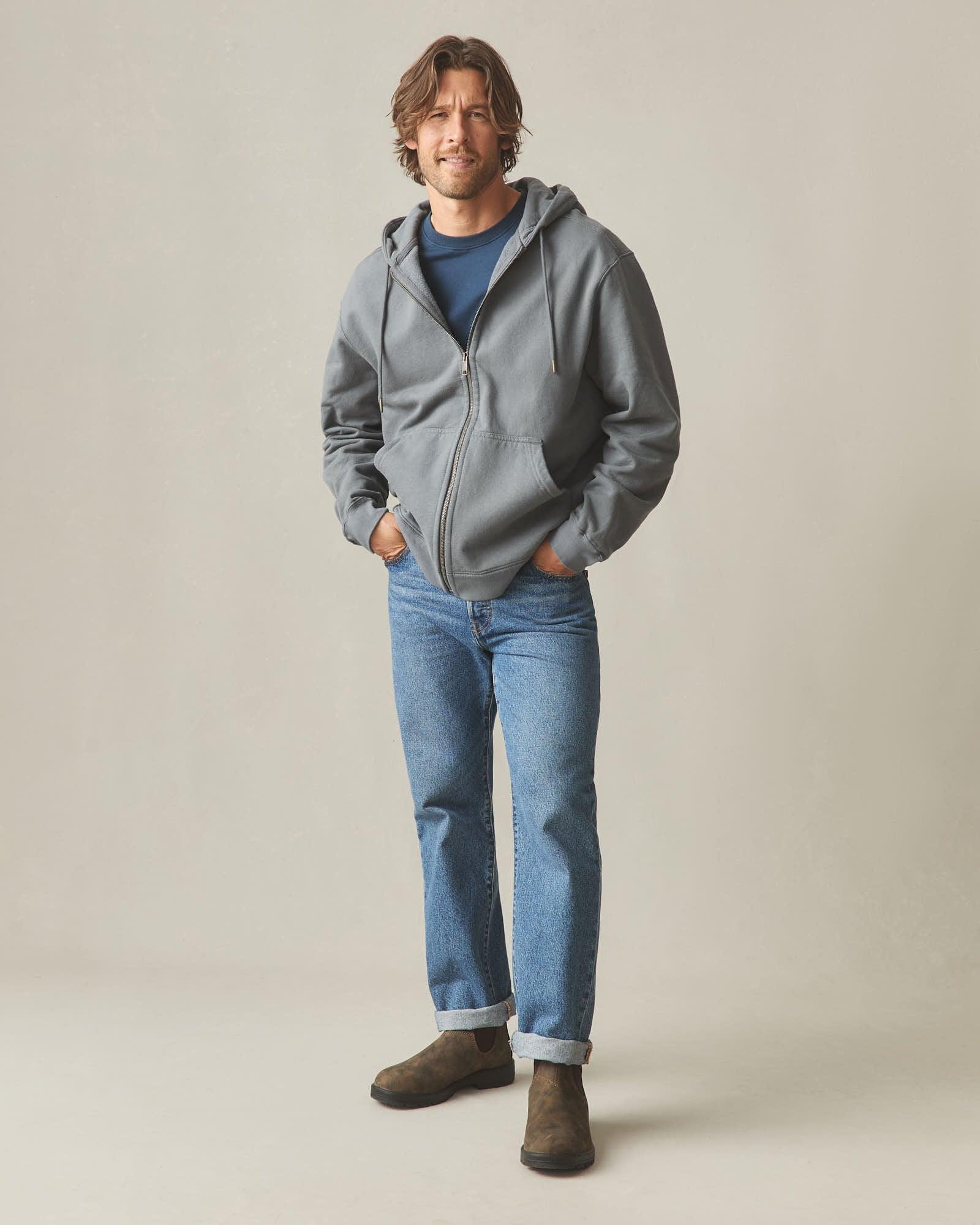 Men's Relaxed Classic Full Zip - Lava Smoke Product Image