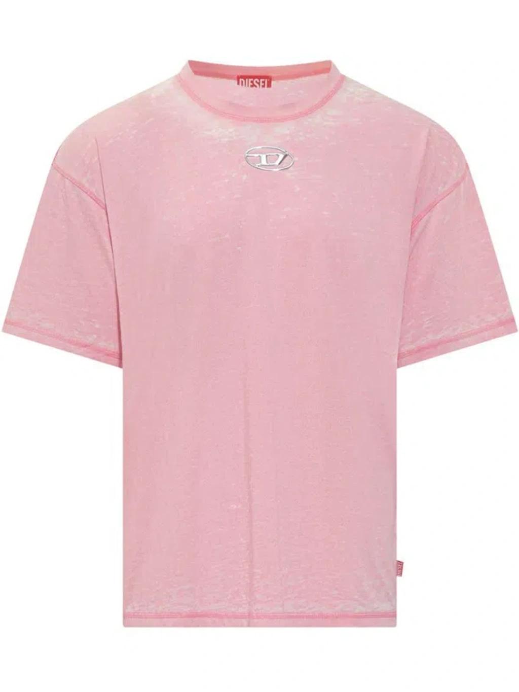 DIESEL T-boxt-pak T-shirt In Pink Product Image