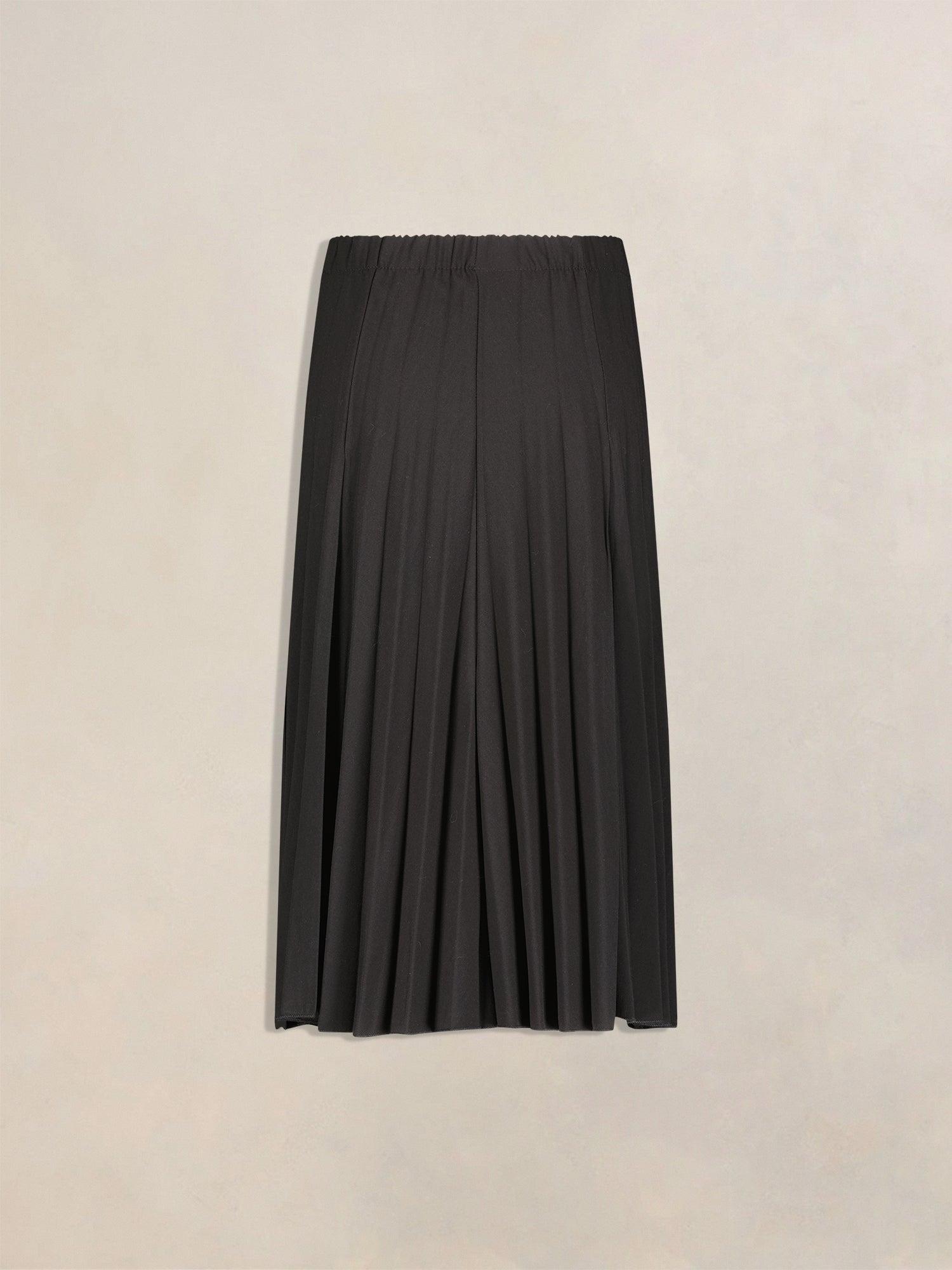 Sam Fashion Pleated Suiting Fabric Skirt Product Image