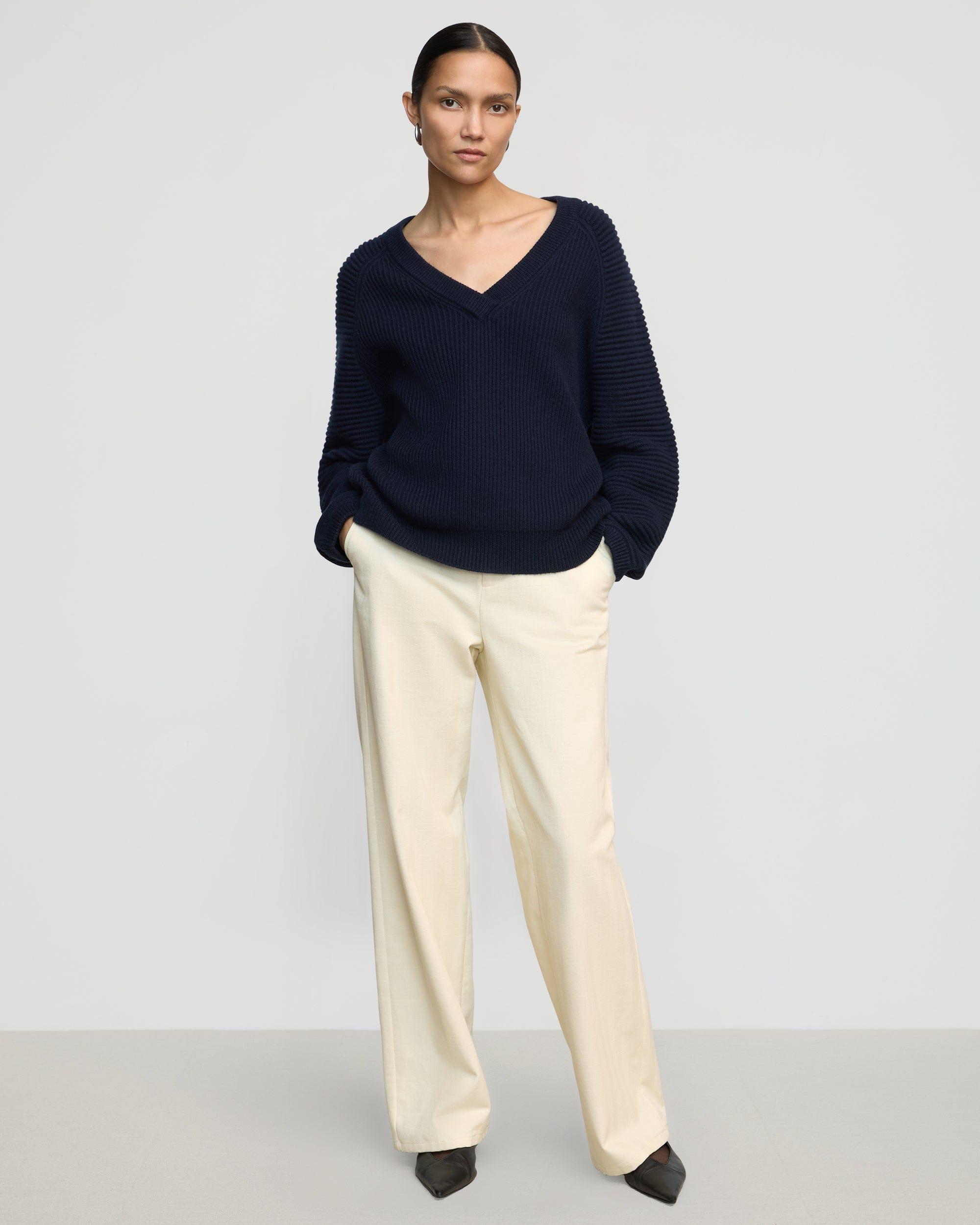 Malala Organic Cotton-Wool Ottoman Sweater Product Image