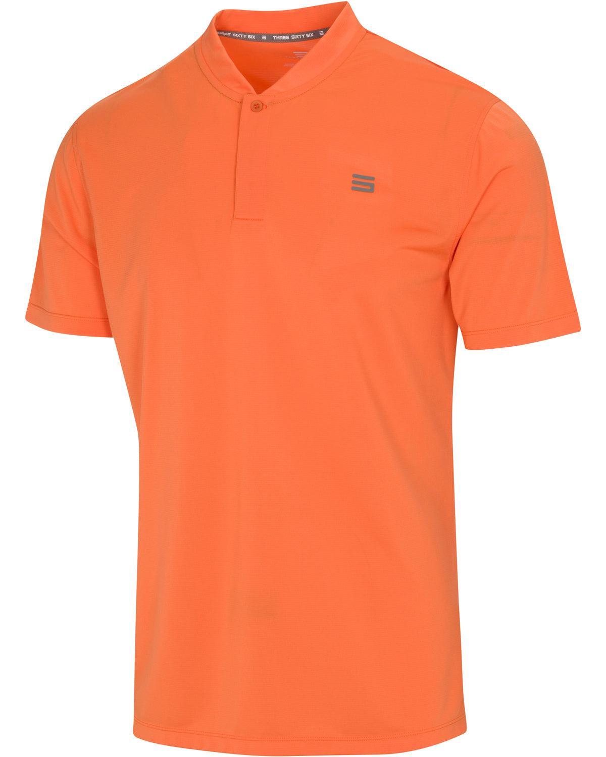 Three Sixty Six Men's Solid Collarless Golf Polo Male Product Image