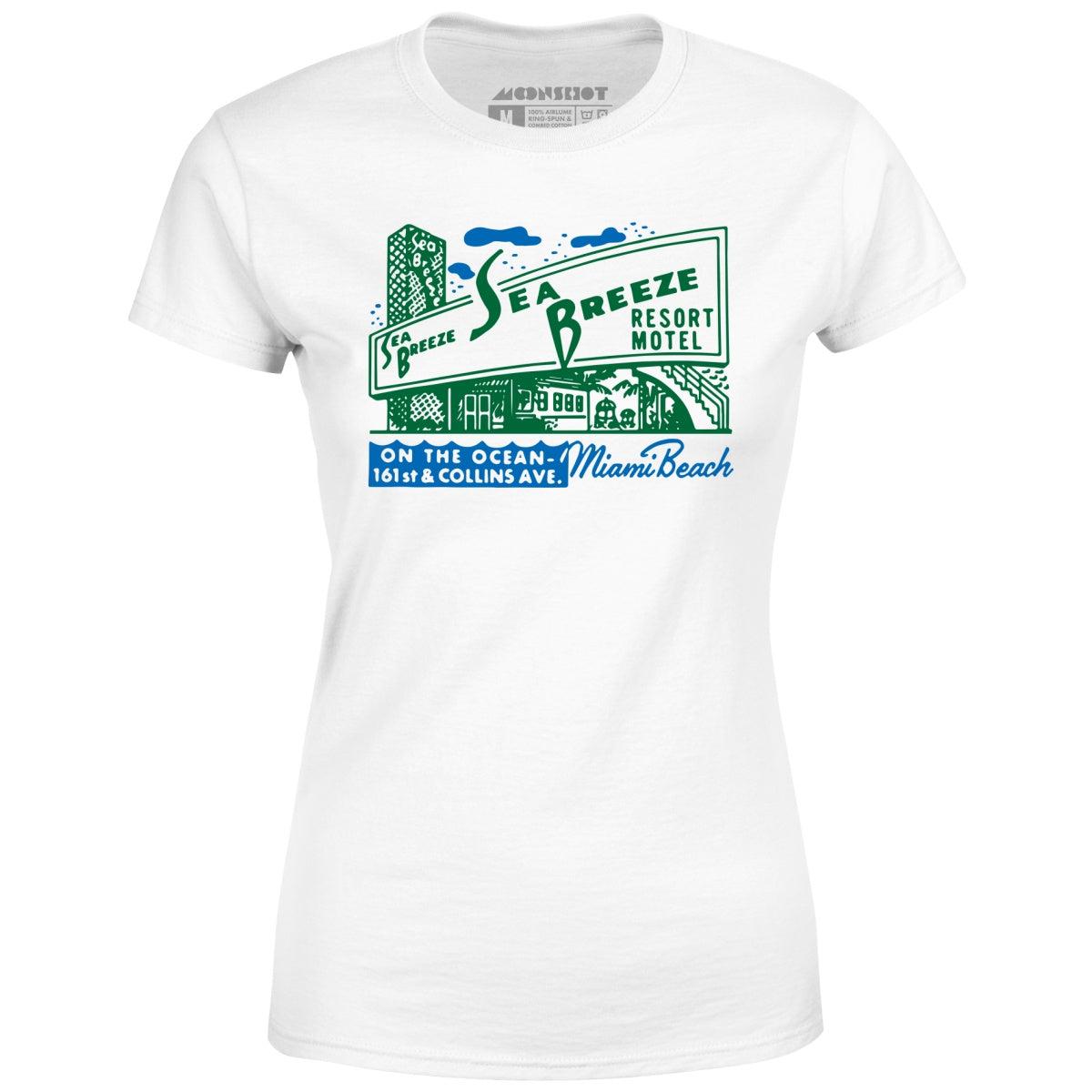 Sea Breeze - Miami, FL - Vintage Motel - Women's T-Shirt Female Product Image