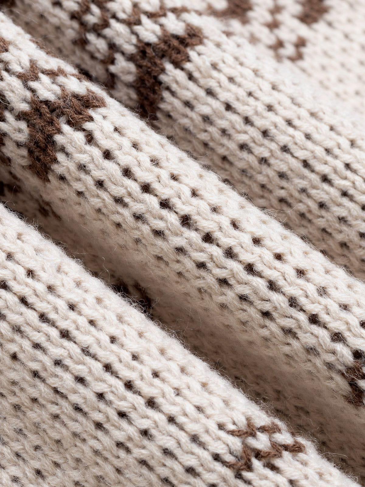 Aelfric Eden Cherry Fair Isle Zip Up Cardigan Female Product Image