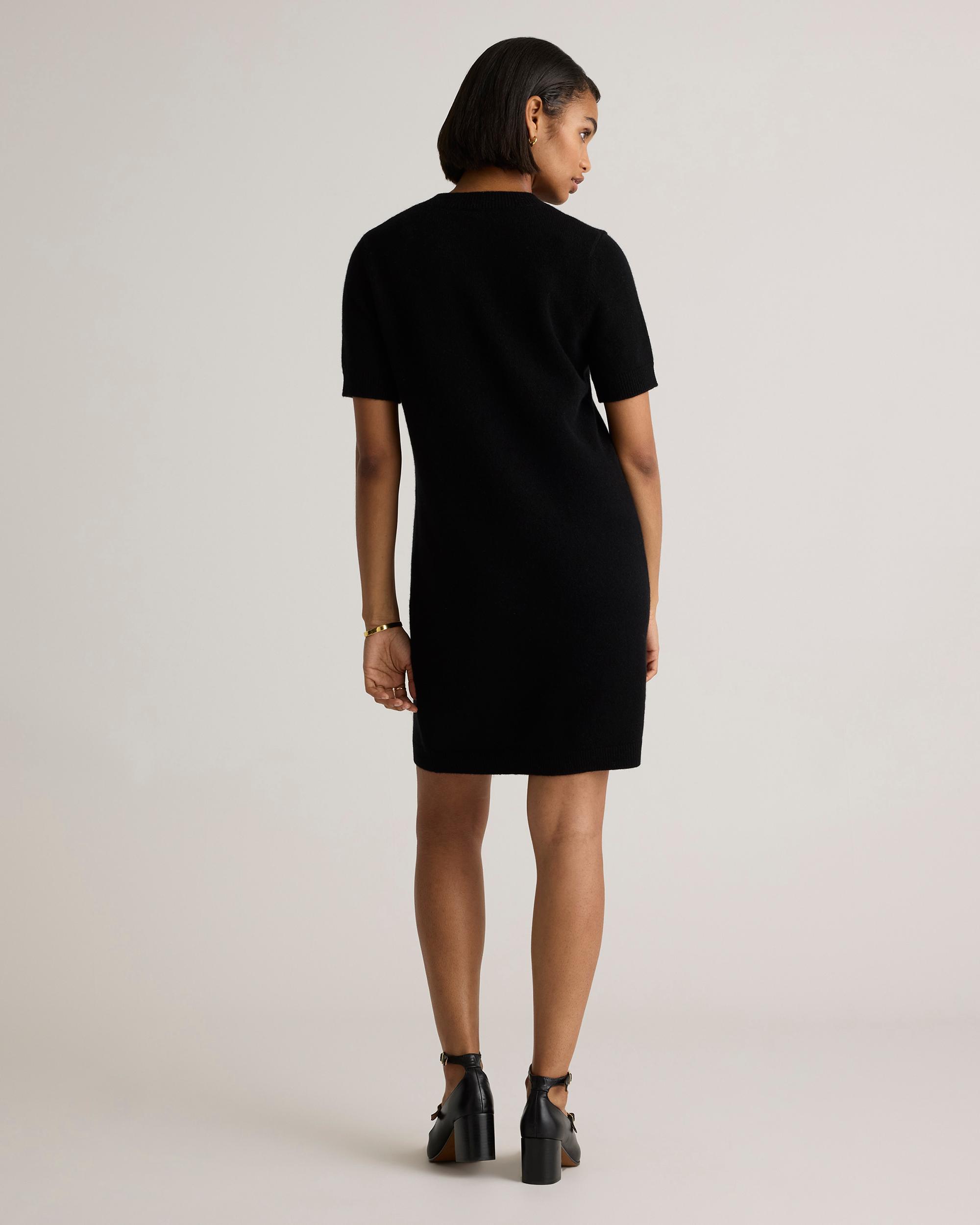 Quince | Women's Mongolian Cashmere Short Sleeve Mini Dress Product Image