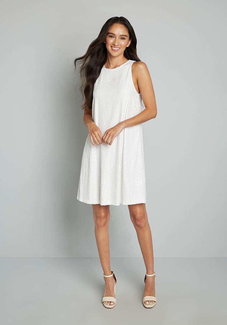 Shine and Dine Sequin Shift Dress Product Image