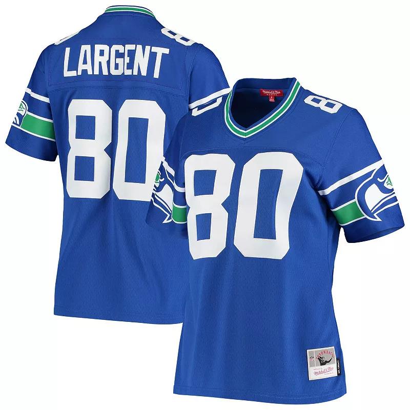 Women's Mitchell & Ness Steve Largent Royal Seattle Seahawks 1985 Legacy Replica Jersey,  Product Image