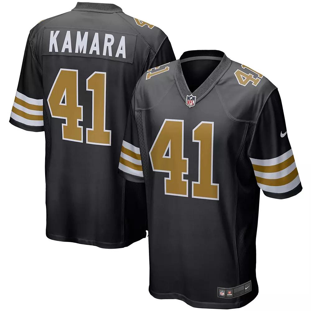 Men's Nike Alvin Kamara Black New Orleans Saints Alternate Game Jersey,  Product Image