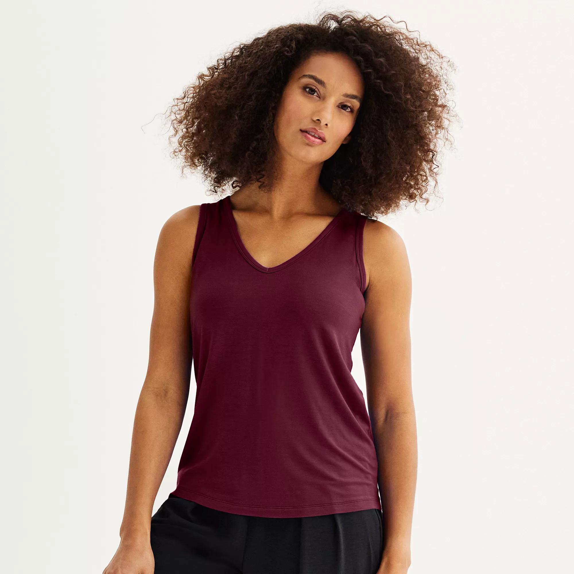 Womens Nine West Easy V-Neck Tank Top Product Image