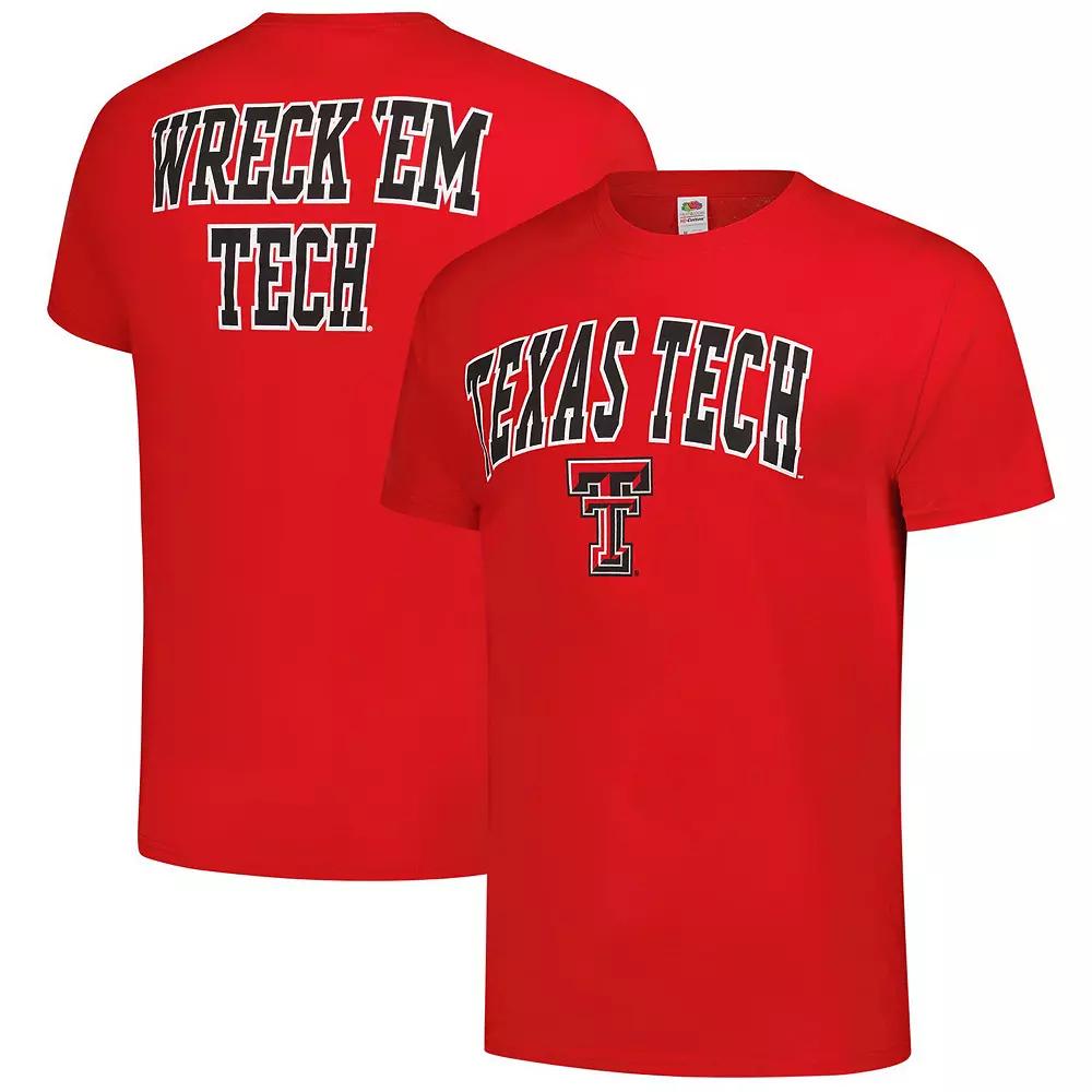 Men's Red Texas Tech Red Raiders Logo T-Shirt, Size: Small Product Image