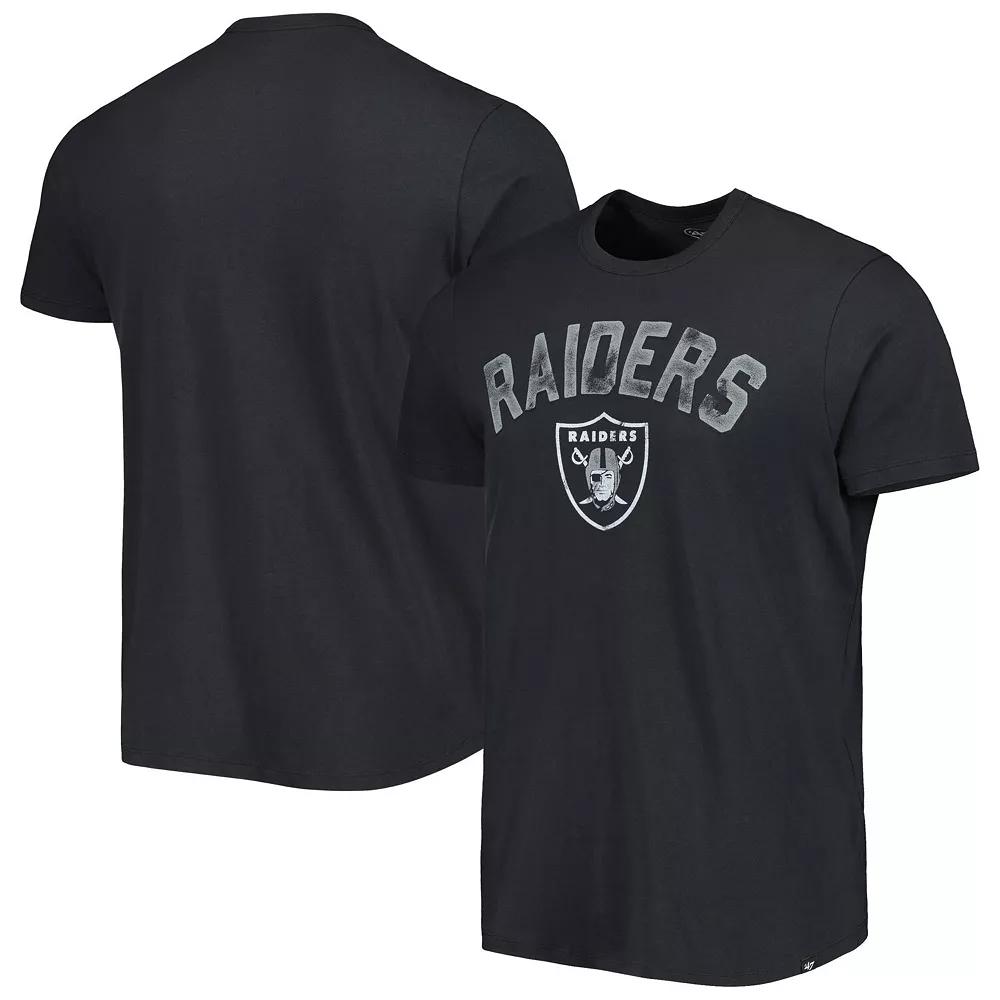Men's '47 Black Las Vegas Raiders All Arch Franklin T-Shirt,  Product Image