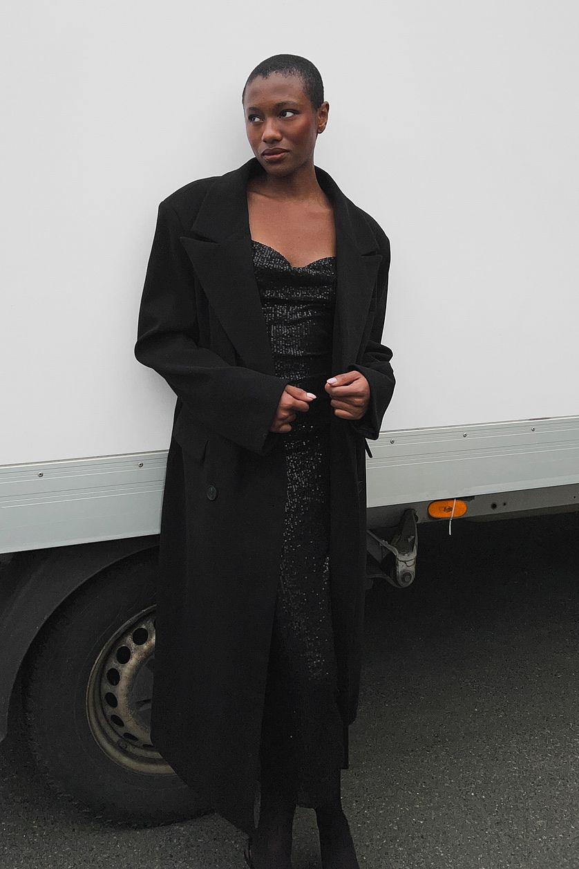 Waterfall Sequin Midi Dress Product Image