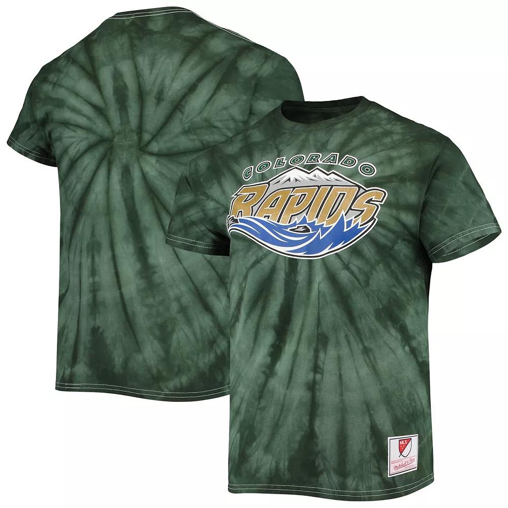 Men's Mitchell & Ness Green Colorado Rapids Since '96 Tie-Dye T-Shirt,  Product Image