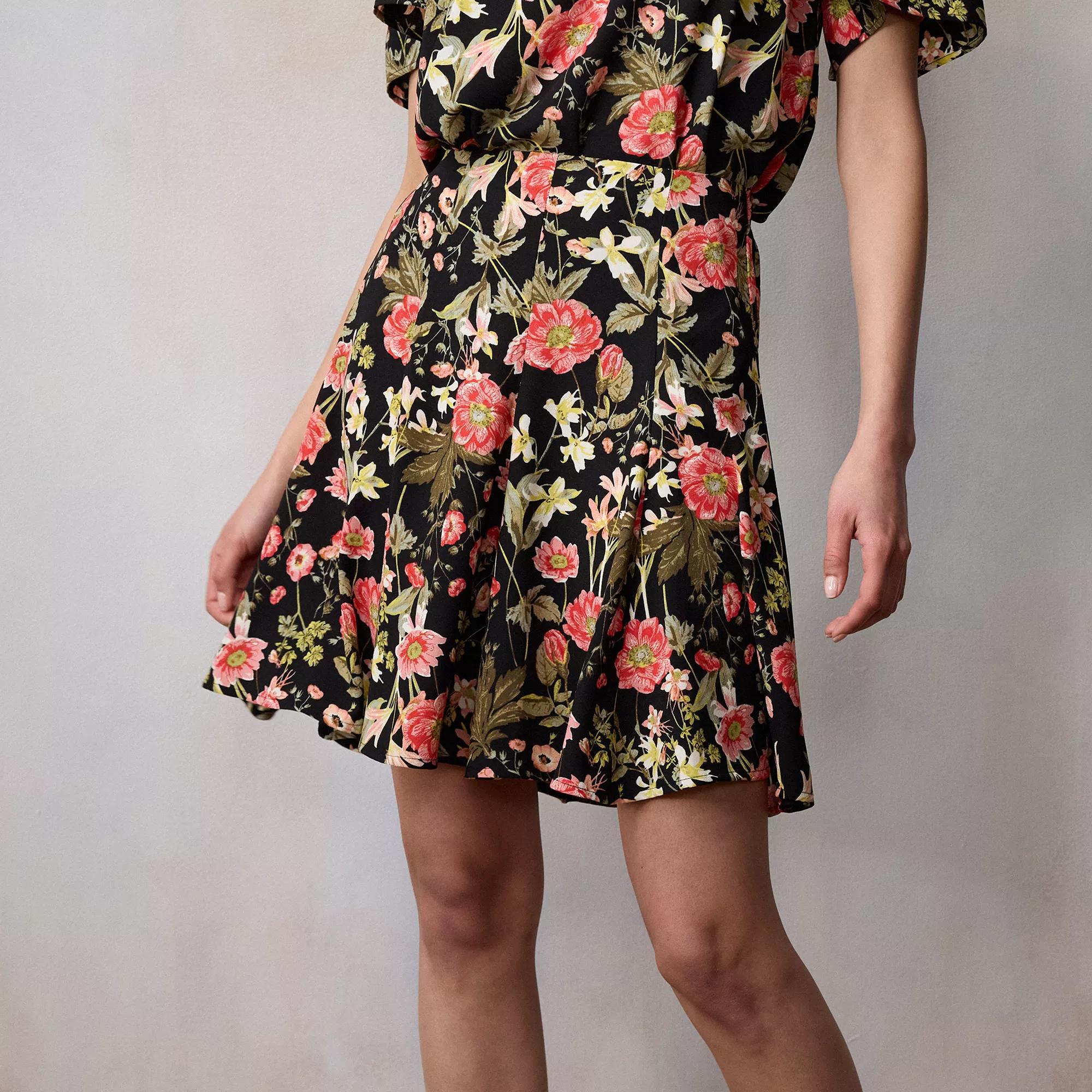 Petite LC Lauren Conrad Godet Mini Skirt, Womens Product Image