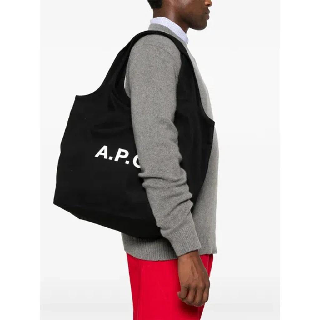 APC A.p.c. Black Canvas Ninon Shopping Bag Product Image