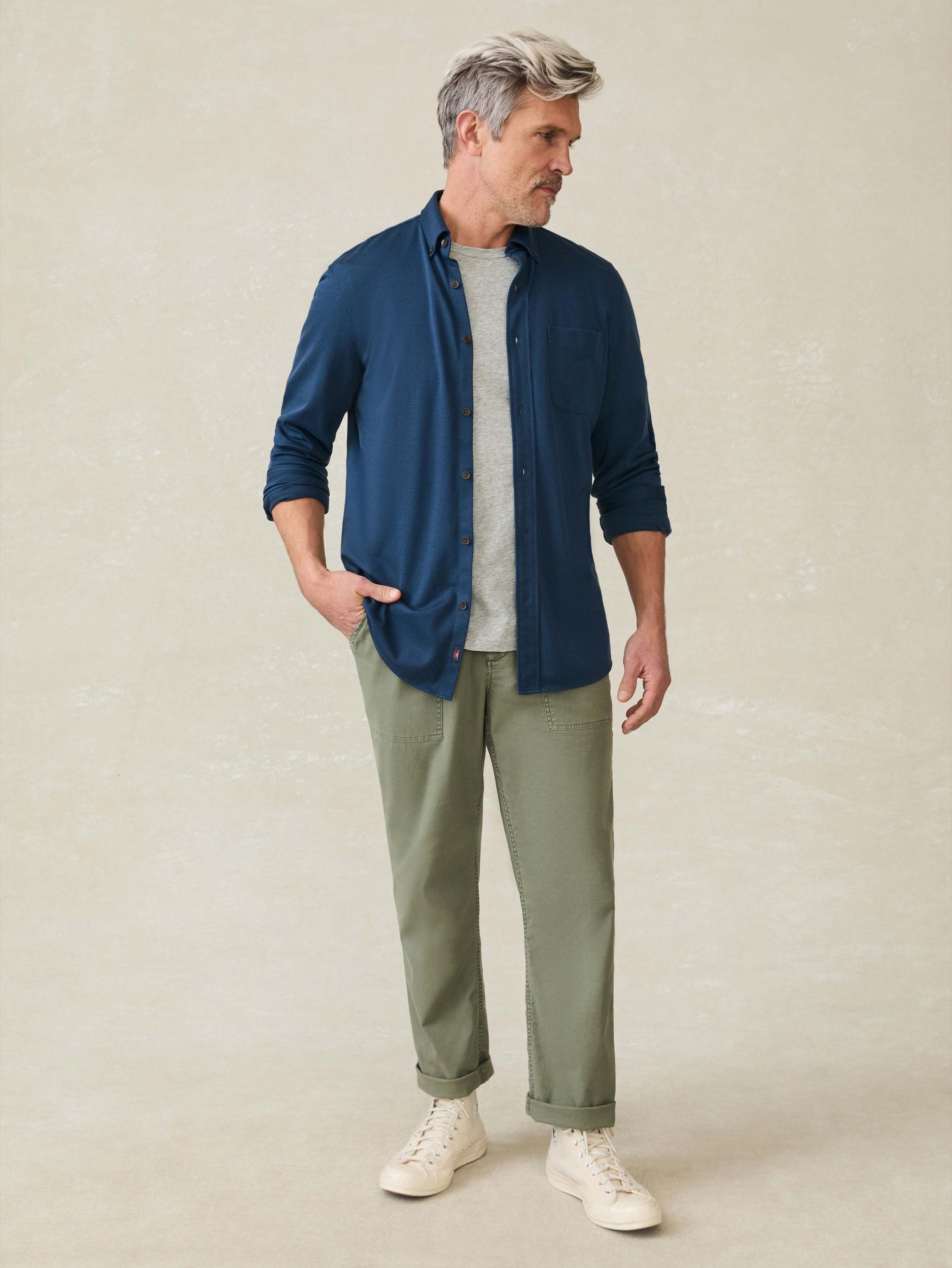 Coastline Knit Shirt - Blue Nights Product Image