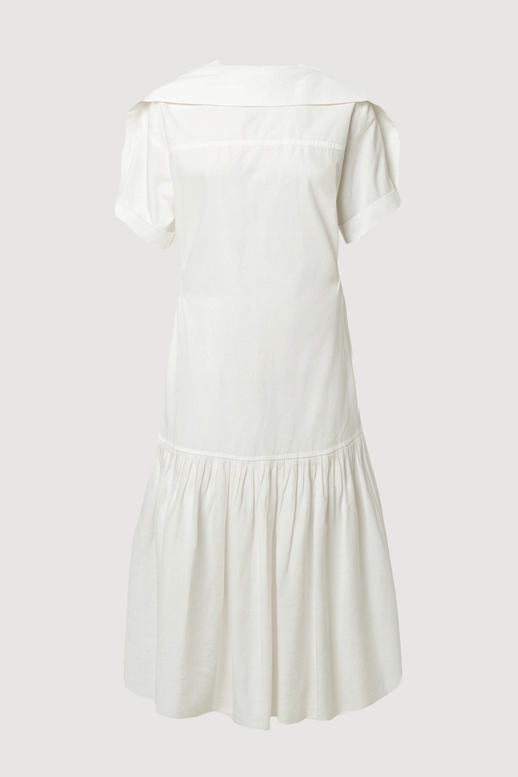 Babba Shirred Scarf-Neck Dress Product Image