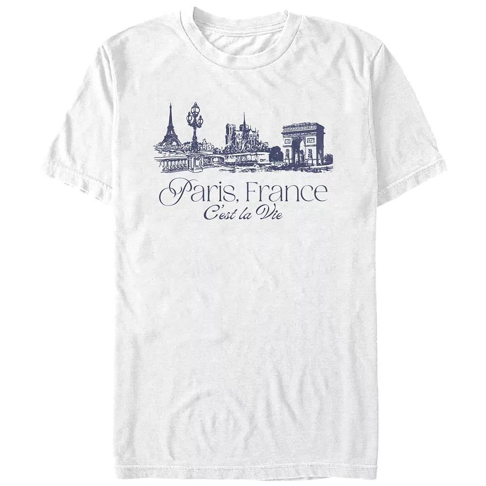 Men's Paris, France C'est La Vie Graphic Tee,  Product Image