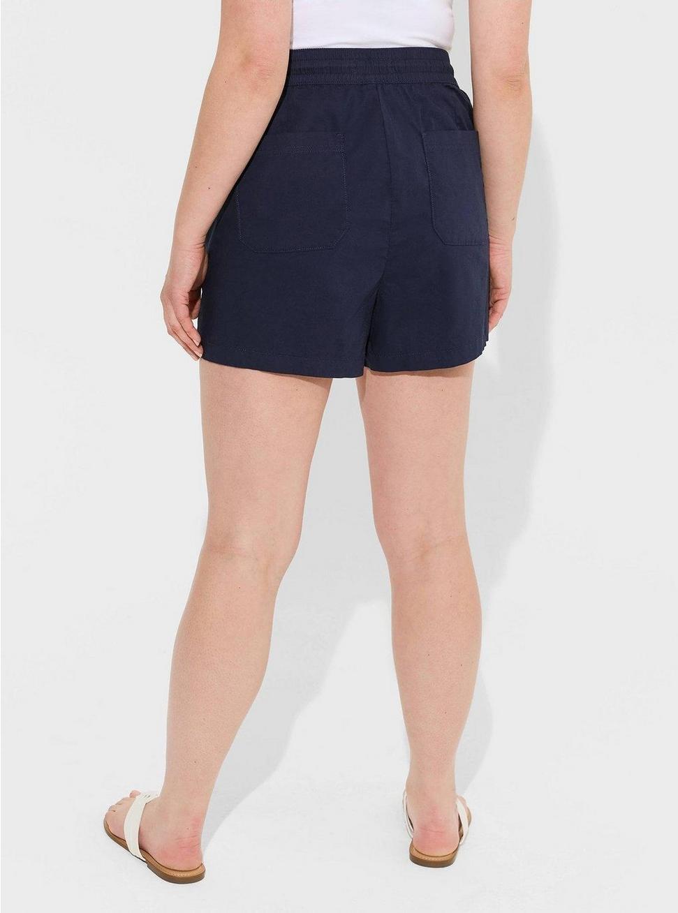 Pull-On High-Rise Poplin Yacht Short Product Image