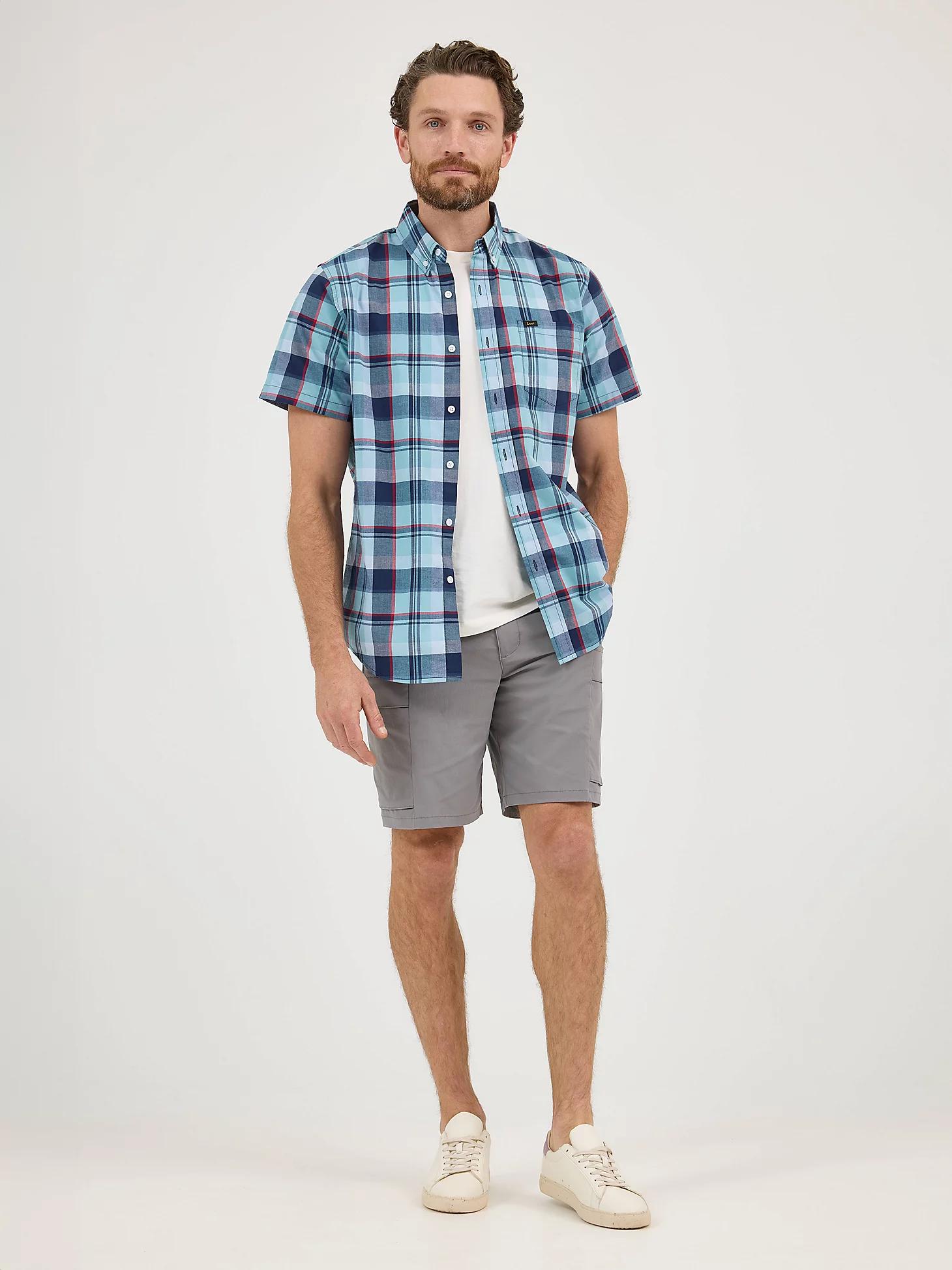 Men's One Pocket Plaid Button Down Shirt | Men's Tops & Tees | Lee® Product Image